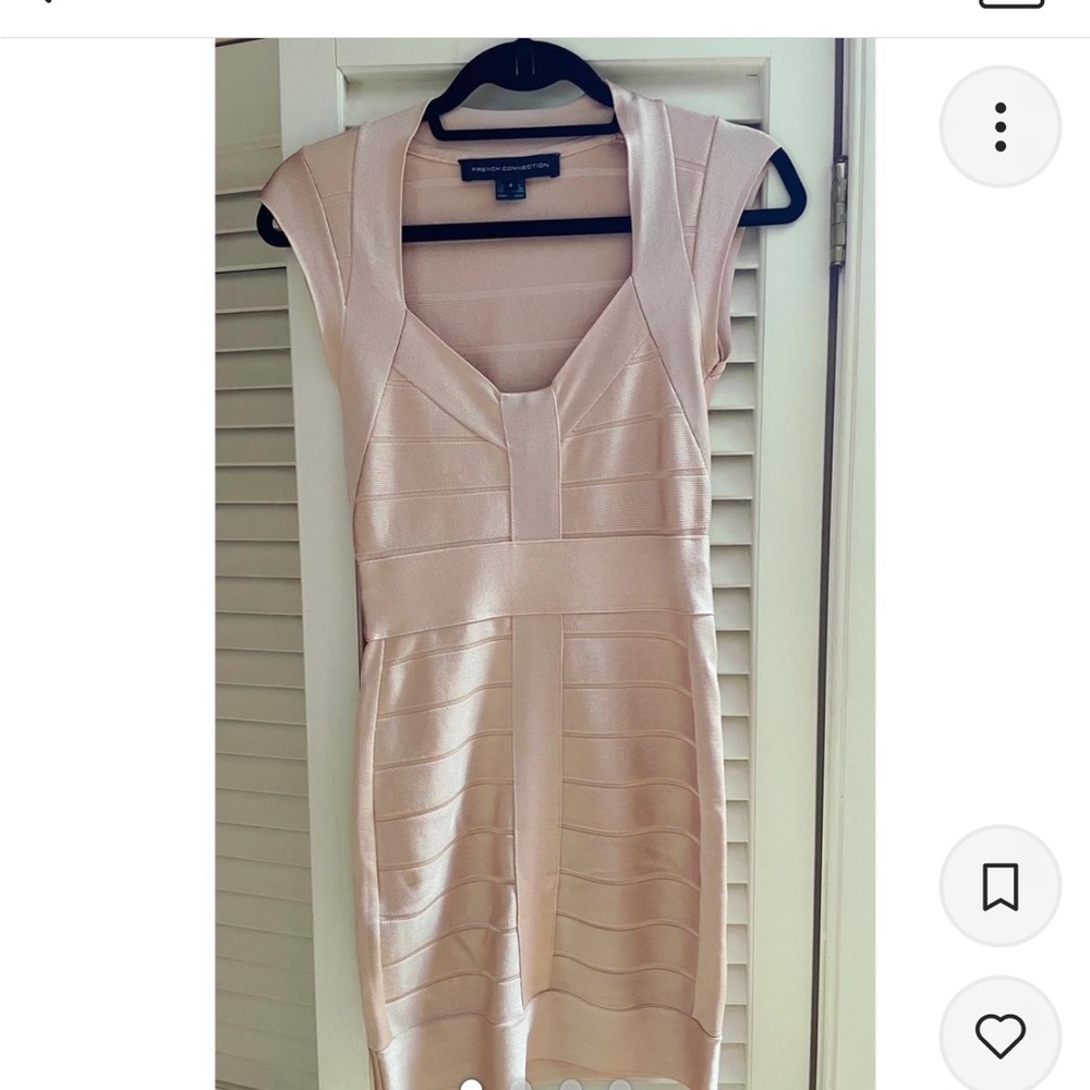 French Connection Light Pink Bandage Dress